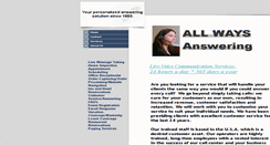 Desktop Screenshot of allwaysanswering.com